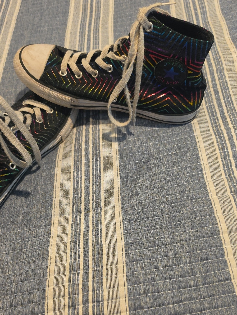 Converse  Canvas Metallic Star  Sneakers Size 5